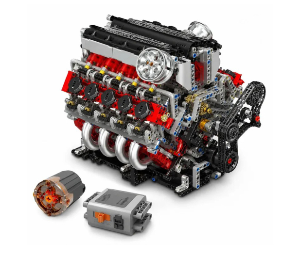 Mould King Klocki konstrukcyjne Silnik V8 F488 z napędem 2718 el. - 1551599 - zdjęcie 2
